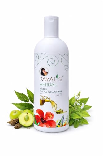 Image of Payal's Herbal Hair Oil for Men & Women | Promotes Hair Growth, Reduces Hair Fall, Nourishes Scalp & Strengthens Roots | Ayurvedic | 300ml