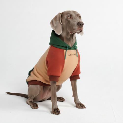 Image of Spark Paws Dog Hoodie - Premium Dog Sweater for Small, Medium, and Large Dogs | Warm Outfits for French Bulldogs, Pitbull, Puppy, Winter Jacket Alternative - Ranger - 3XL
