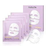 YUOLITA Deep Collagen Jelly Gel Face Mask,Bio-Collagen Facial Mask for Glass Glow Skin,Hydrating Hydrogel sheet Overnight Mask, low molecular weight collagen for lifting, firming, and moisturizing