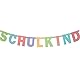Schulkind Girlande Hänge Deko zu Einschulung, Bunt Schulkind Banner für Schuleinführung Schulanfang Dekoration Schule Jungs Mädchen