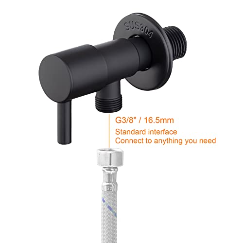 Ibergrif 1/2" x 3/8" BSP Angled Water Isolating Valves Diverter for Wall Mounted Basin Sink Warmer System - Image 4