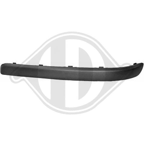 DIEDERICHS 1813367 Bandeau pare-choc arrière gauche Compatible avec OPEL Corsa C 3/5 portes X01 Corsa C Van X01
