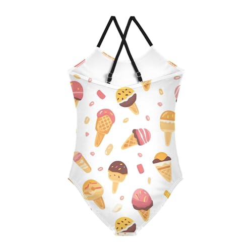 Yuiboo Girl Swimsuit Kids Bathing Suit Girl Swimsuits for Teen Girls Beach Swimwear Ice Cream2