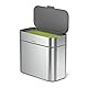 simplehuman CW1645 4 Liter, Kompost-Caddy, Komposteimer für Küche mit Deckel, gebürsteter Stahl, 5 Jahre Garantie