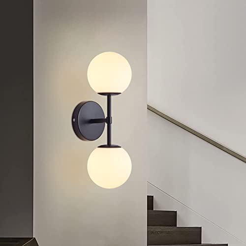 Image of SINOMAN Wall Lights for Living Room Modern Wall Lamps for Home (Double Wall Light, with Bulb) Metal