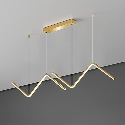 Lustre LED linéaire minimaliste et dimmable avec télécommande