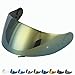 Produktbild Kompatibel mit Shoei GT air Visier - Gt Air 2 - Neotec - Opticson - Cns 1 - Helmvisier Pinlock Ready - Anti-Kratzer und Anti-Beschlag (Gold)