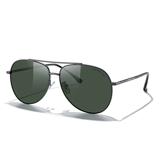 MERRY'S Aviator Sunglasses for Women Men Polarized Mirror Lens with Case - Polarized Driving Sun glasses 60 MM2