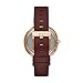 Armani Exchange Women's Stainless Steel Quartz Watch with Leather Strap, Red, 16 (Model: AX5913)