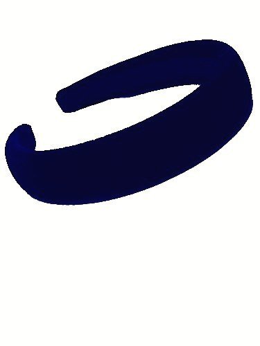 Aliceband - Navy Flock ~25mm padded alice band headband