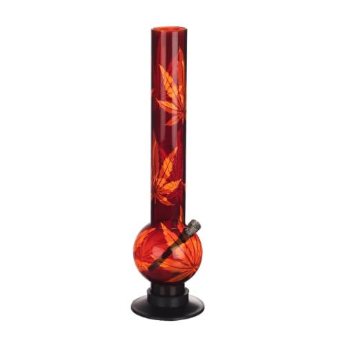 Image of METIER 16 inch bongsmoke Tall Acrylic(Plastic) Bongs Bottle Water Bong. Pipe OD 5.0Cm. Waterpipe Hookah Size 16 inch Color Transparent Orange Pack of 1