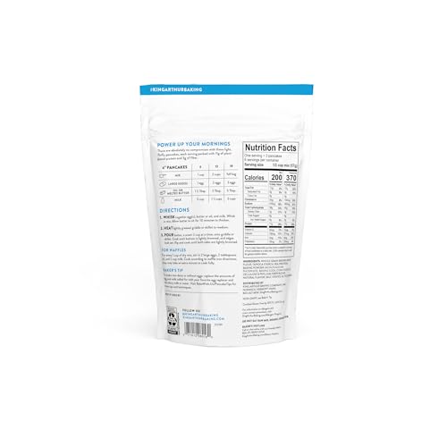 King Arthur Protein Pancake Mix, Gluten Free, 12 Ounces (Pack Of 6)
