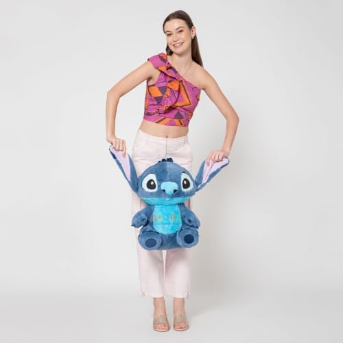 Image of ADORA Stitch Soft Toy for Kids Cuddly Alien Soft Toy with Floppy Ears, Big Size 55 cm Dark Blue Lovable and Huggable Plush Soft Toy, Stitch Plush Toys Cute and Comfortable Stuffed Animal Soft Toy