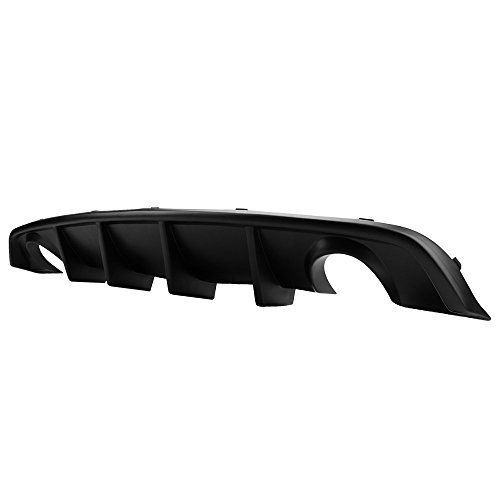 Rear Bumper Diffuser Compatible With 2012-2014 Dodge Charger SRT8, V2 Style PP Splitter Spoiler Valance Chin Diffuser Body kit by IKON MOTORSPORTS, 2013