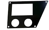 PBR Products compatible with 2022 Honda Pioneer 1000 Dash Plate w/ 2 outlet NOAM NUTV-4 Rectangle Controller