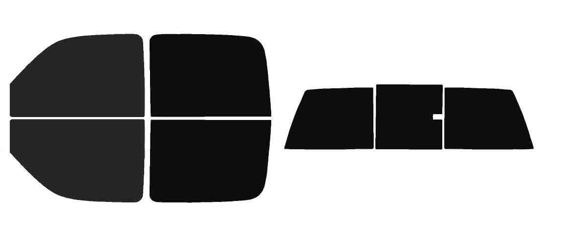 The Tint Effect Precut Window Tint Kit Compatible with Chevrolet Silverado 1500 Crew Cab Truck (1999-2006) &amp; (2007 Classic)(Full Truck 15% Front / 5% Rear and 3 piece Slider) Automotive Film
