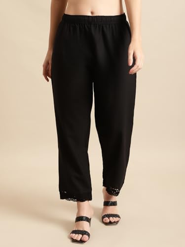 Image of Pistaa's Women's Regular Fit High Rise Palazzo