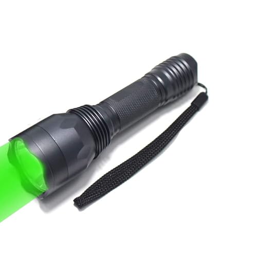 WindFire Green Light Torch 250 Yards Tactical Hunting Torch with Green LED, 10000 Lumens LED Flashlight, Waterproof Coyote Hunting Light