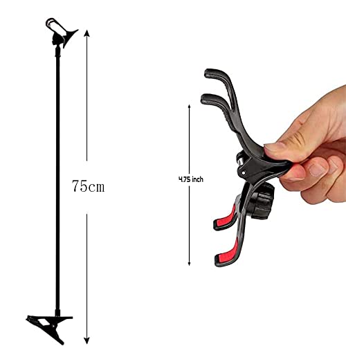 Lazy Cell Phone Clip Holder Gooseneck Clamp - Clamp Universal Lazy Mount Clip Hands Free Flexible Long Arm Bracket Grip （Rotate Freely） Stand For Bedroom Desktop Office Bathroom Kitchen (Stye1) #TOP4