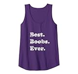 Best Boobs Ever Funny Gift Distressed Design Tank Top