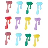 [TEHAUX] 18個 水滴デザインワイングラス識別子 食品グレードシリコン製 滑り止め機能付き 再利用可能 ワインカップマーカー ランダムカラー