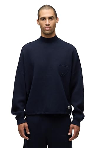 HUDSON Men's Jrue Mock Neck Sweater