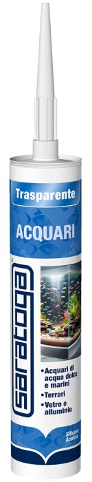Silicona para acuario transparente silicona para acuarios, para acuarios de agua dulce y marinos, terrarios, vidrio y aluminio