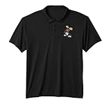 Disney Mickey Mouse Classic Handstand Pose Design Performance Polo Shirt