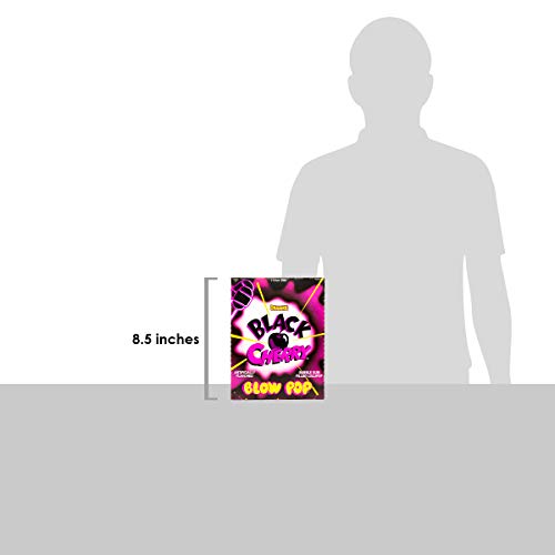 Tootsie Roll Charms Blow Pops, Black Cherry Flavor, Box of 48 Counts 3888 (Pack of 1)