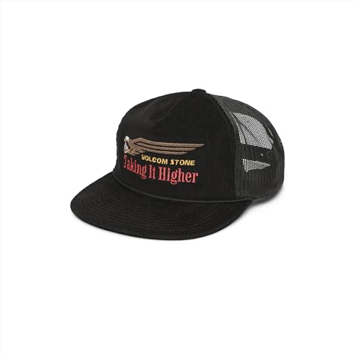 Image of Volcom Men's Snapback Hat - 6-Panel Twill Flat Brim Cap Adjustable Snap Closure