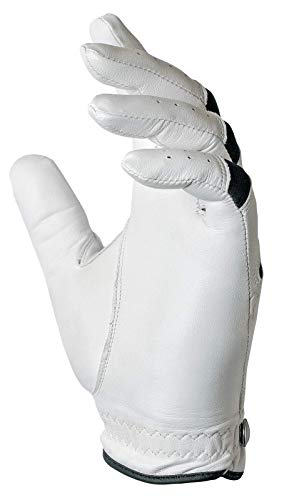 Hestra Golf Leather Left Glove - Off White/Black | 6