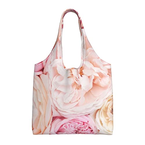 Sac fourre-tout en toile rose lavable pour remplacer les sacs plastiques jetables