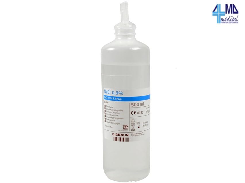 3 flaconi soluzione fisiologica NaCl 0,9% 500 ml sodiocloruro sodio cloruro