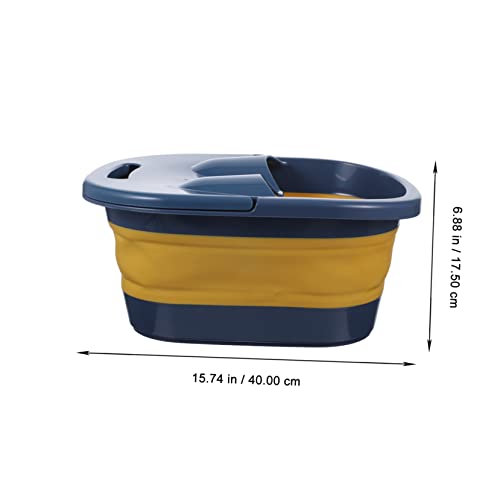 Ipetboom basin plegable para baño de pies portátil miniatura 5