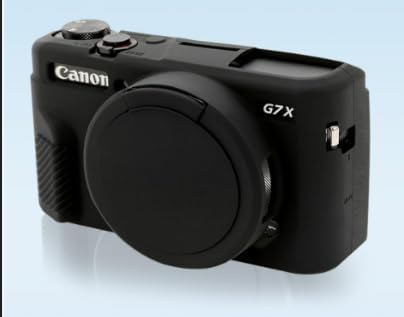 G7X Mark II Camera Case, G7X Removable Lens Cover Silicone Cover for Canon PowerShot G7X ii, G7X Accessories, Lightweight Rubber Soft Silicone Case (Black) - Image 2