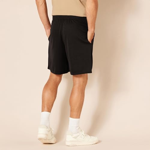 Image of Amazon Essentials Men's Athletic Basketball Gym Shorts, Breathable Moisture Wicking Performance Tech Loose-Fit Training Shorts with Elastic Waist, Pack of 2