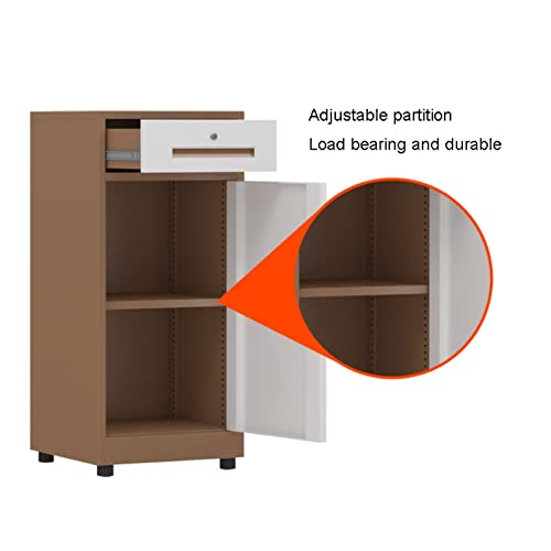 Schedario verticale con serratura 1 cassetto soluzione di archiviazione in acciaio per casa e ufficio ideale per documenti e file Sistema di nizzazione sicuro