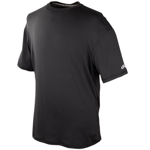 Rawlings Men's Athletic Fit Short Sleeve Shirt | Baseball Training Apparel | Multiple Colors