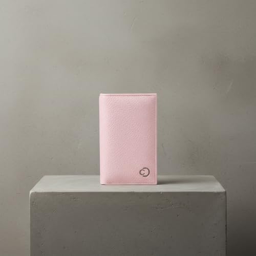 Image of Caprese Monique Small Textured Bifold Wallet for Women | Compact Handheld Purse with 6 Card Holder Slots | Slim Designer Wallet with Secure Snap Button & Zippered Coin Pocket (Soft Pink)