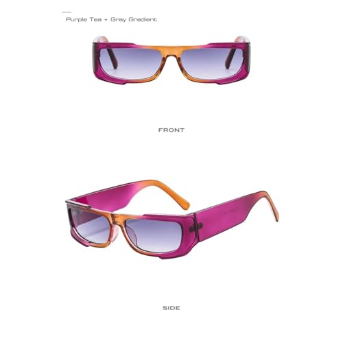 Lunettes de soleil rectangulaires UV400 protégeant contre l'éblouissement