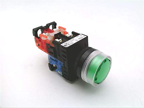 FUJI ELECTRICAR22G4L-11E3G 1NO/1NC, 24VAC/DC, Extended Guard, Green, Illuminated, PUSHBUTTON