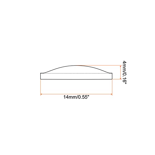 PATIKIL Diameter 14mm Height 4mm Flat Convex Lens - Image 2