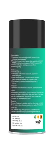 Shadow Securitronics Tom Cat No Entry Rat Repellent Spray for Home, Garage, Go-down, Highly Effective Easy to Spray Nozzle 1st time in India Odour Free Rat Repellent |200ML Rat Repel - FORMULATION 3X