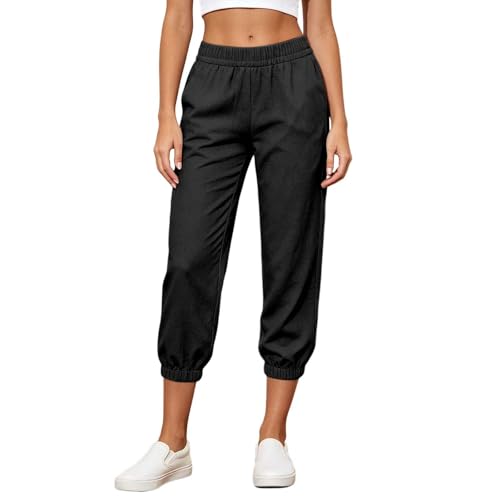 Pantalon de loisirs léger à taille haute pour un confort quotidien