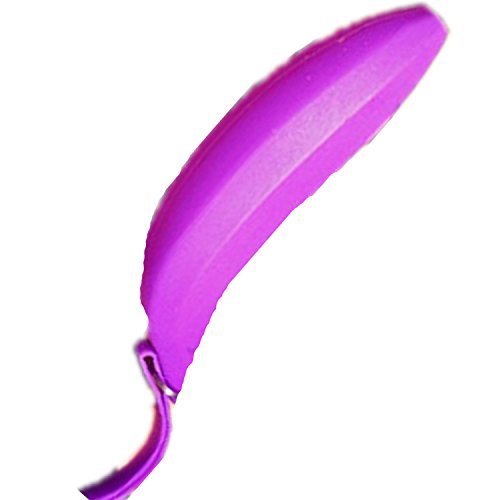 ZCSMgCreative Banana Shaped Coin Wallet Bag Change Purse (Purple)