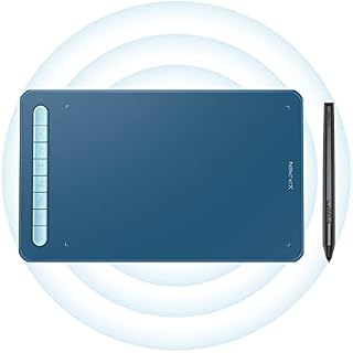 XP-PEN 8 x 5 Inches Drawing Tablet Deco MW Wireless Graphics Pen Tablet with X3 Elite Stylus, 8 Shortcut Keys, Compatible with Windows, Mac, Android, Chrome OS, and Linux (Blue)