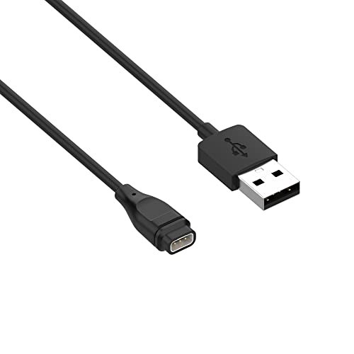 Ruentech Adaptador de cargador para Coros Pace 2/Vertix/Vertix2, cable de carga USB, soporte de corriente compatible con Coros Apex 42 mm, 46 mm/Apex pro cable cargador de repuesto (negro)