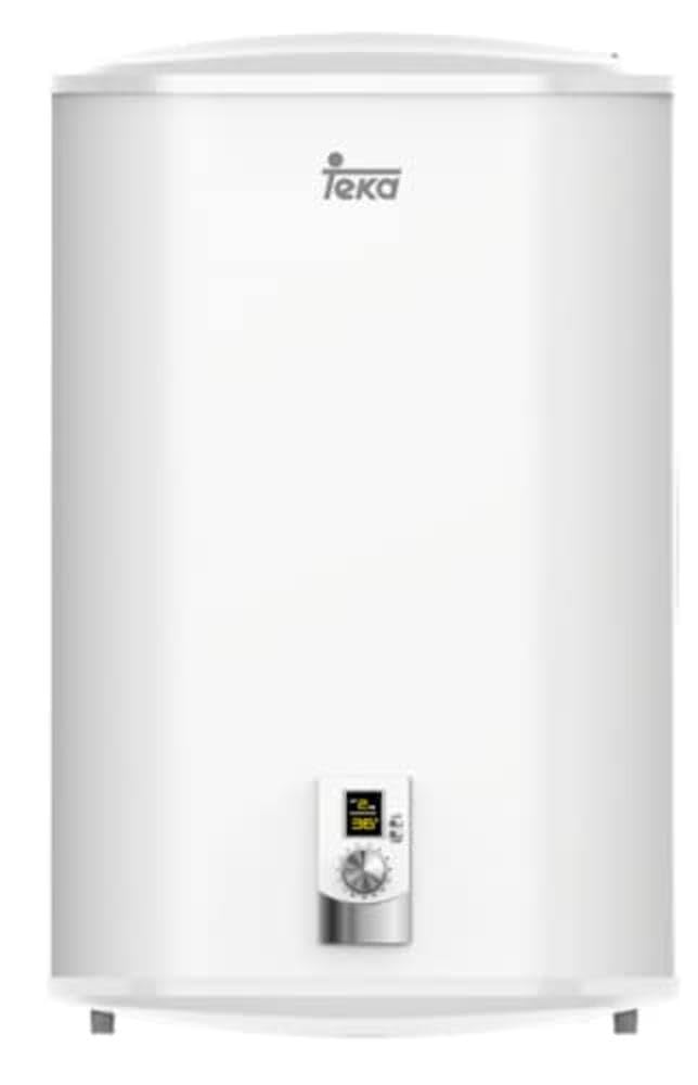 Teka EWH50D Slim - Termo Eléctrico de 47 L, con Instalación Vertical/Horizontal, Tarjeta Smart Control, con Termómetro y Válvula de Seguridad, Color Blanco