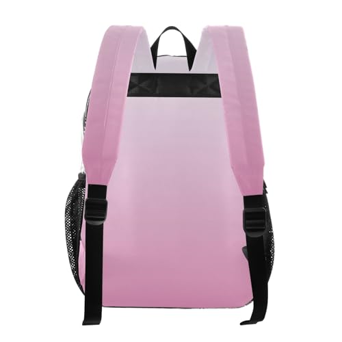 Travel Clear Bags for Women Magnolia Flamingo Gradient Ombre Kids Girls Backpack Boys Plastic See through Bookbag3