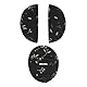 Original Dooky Universal Pads Romantic Leaves Schwarz Gurtschoner & Gurtpolster geeignet für Altersgruppe 0+ und 3 & 5 Punkt Gurte für Babyschale, Kinderwagen, Buggy & Autositz, Schwarz
